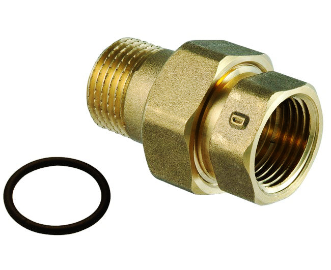 RACCORDO DIRITTO 3 PEZZI MASCHIO FEMMINA IN OTTONE GIALLO SERIE 1200 1/2   ICMA  S.P.A.