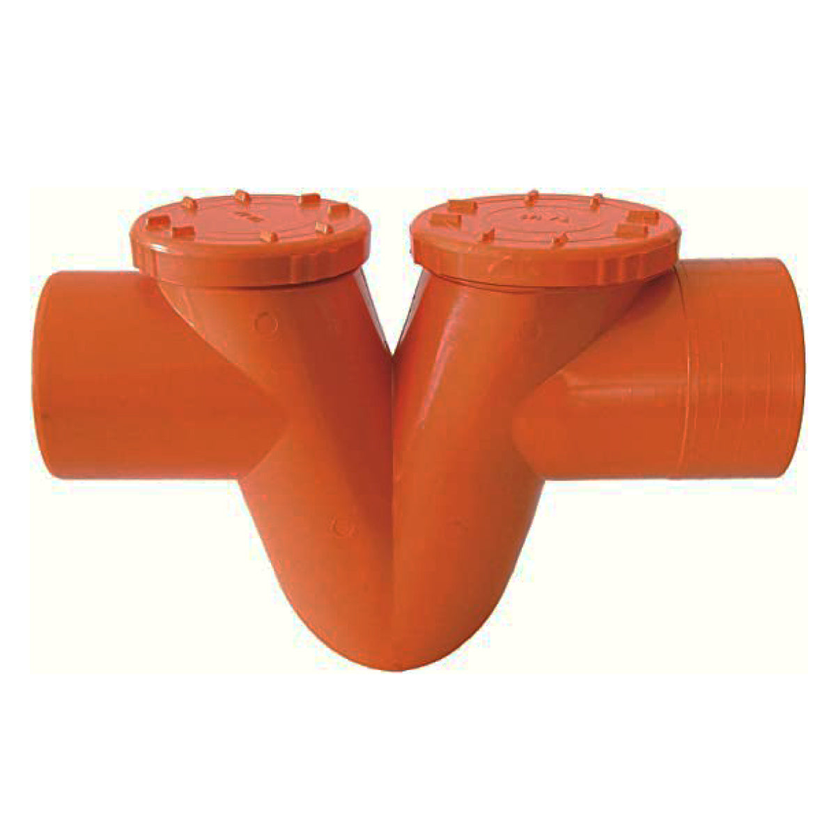 Sifone o-o arancio in pvc ad incollaggio  ø 100