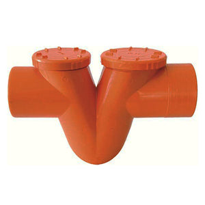 Sifone o-o arancio in pvc ad incollaggio  ø 100