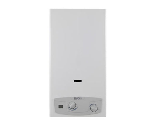 SCALDABAGNO A GAS TIRAGGIO NATURALE MODELLO ACQUAPROJECT BLUE LT 11 MET 19,4 KW   BAXI SPA