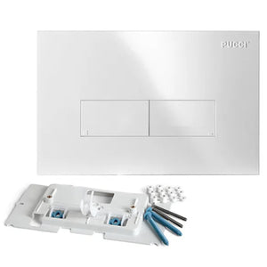 PLACCA 2 TASTI MODELLO ECO 33 BIANCA   PUCCIPLAST Srl