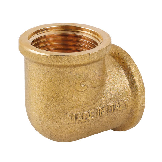 RACCORDO CURVO INTERMEDIO IN OTTONE GIALLO SERIE 1500 1   TIEMME RACCORDERIE SPA