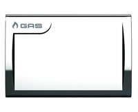 PLACCA DI COPERTURA CROMO PER VALVOLE INTERCETTAZIONE VECCHIA CONNESSIONE  AD U 122X80 MM   TECO Srl