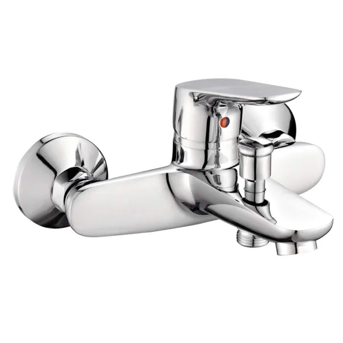 Rubinetto miscelatore monocomando vasca esterno con doccia serie violet  C/attacco duplex - flex 1,5mt