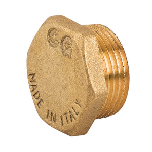 TAPPO MASCHIO IN OTTONE GIALLO SERIE 1500 3/4   TIEMME RACCORDERIE SPA