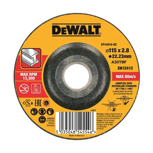 DISCO PER IL TAGLIO SU METALLO A CENTRO DEPRESSO ø230 MM SP 2,8MM   BLACK & DECKER ITALIA