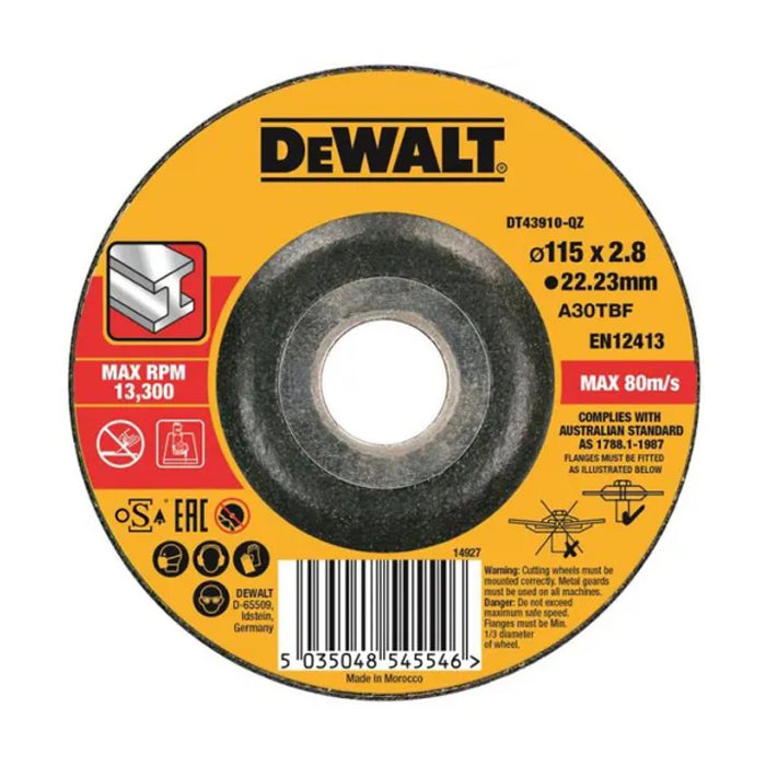 DISCO PER IL TAGLIO SU METALLO A CENTRO DEPRESSO ø230 MM SP 2,8MM   BLACK & DECKER ITALIA