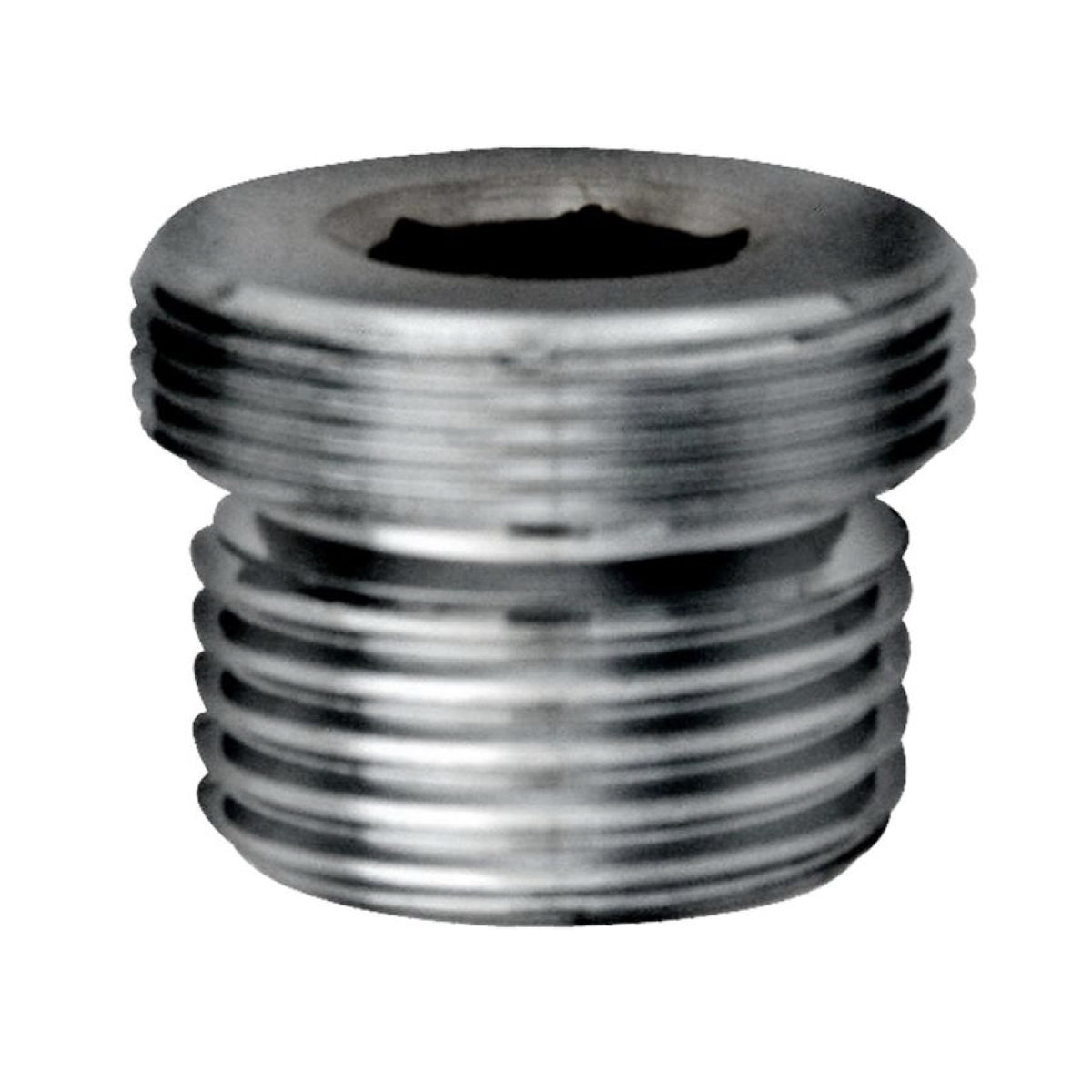 Raccordo maschio maschio in ottone cromato  M.24x1 - m.1/2