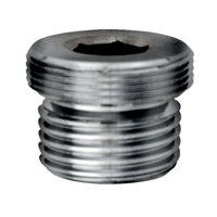 Raccordo maschio maschio in ottone cromato  M.24x1 - m.1/2