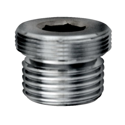 Raccordo maschio maschio in ottone cromato  M.24x1 - m.1/2