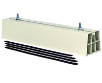 Base a pavimento singola in pvc 450 x 80 x 90 mm - vecamco