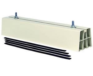 Base a pavimento singola in pvc 450 x 80 x 90 mm - vecamco