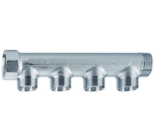 COLLETTORE LINEARE IN OTTONE PER RISCALDAMENTO MASCHIO FEMMINA 1x 4 VIE   ARTECLIMA S.R.L.