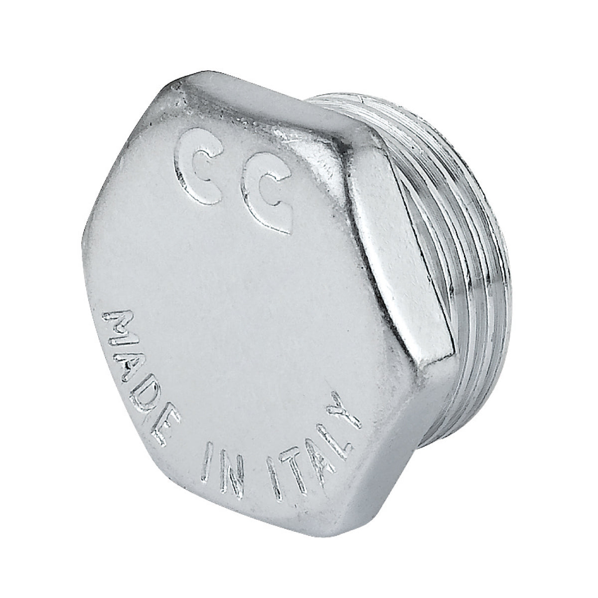 TAPPO MASCHIO IN OTTONE CROMATO SERIE 1500 3/8   TIEMME RACCORDERIE SPA