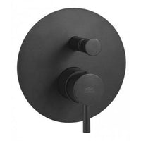 Rubinetto miscelatore monocomando incasso doccia 2 uscite serie light nero opaco  1/2 - nero opaco  Rubinetteria paffoni spa