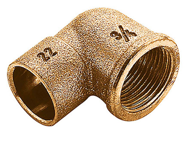RACCORDO CURVO A SALDARE FEMMINA IN BRONZO SERIE 4000 1/2 ø12   FRA-BO SPA