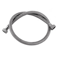 TUBO CARICO LAVATRICE INOX CON CURVA CM 200