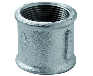 RACCORDO DIRITTO INTERMEDIO FEMMINA FEMMINA IN GHISA MALLEABILE ZINCATO 11/2   GEORG FISHER