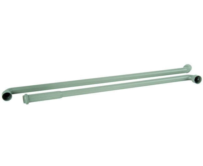 COPPIA TUBO GRIGIO INNESTO PER CASSETTA WC ø32 CON MORSETTO   Idroweb