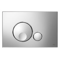 PLACCA 2 TASTI MODELLO GLOBE CROMATA LUCIDA   OLIVER INTERNATIONAL S.R.L.