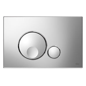 PLACCA 2 TASTI MODELLO GLOBE CROMATA LUCIDA   OLIVER INTERNATIONAL S.R.L.