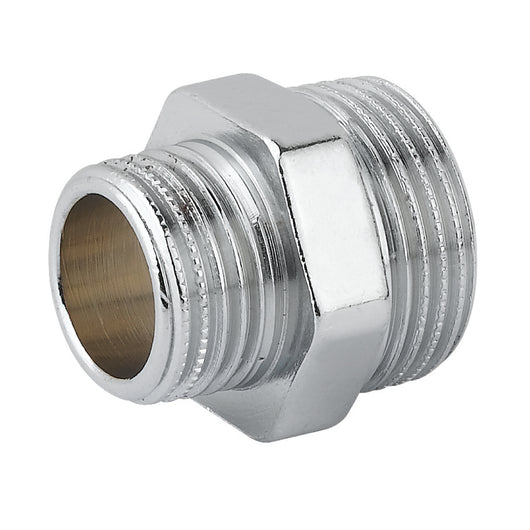 RACCORDO DIRITTO RIDOTTO MASCHIO IN OTTONE CROMATO MODELLO 1500 1/2x3/8   TIEMME RACCORDERIE SPA