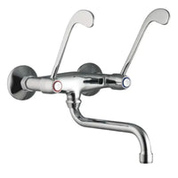 GRUPPO LAVELLO A MURO CON LEVA CLINICA 1/2   PORTA & BINI RUBINETTERIE SNC