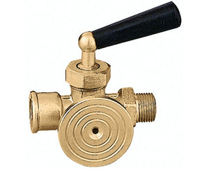 RUBINETTO PORTA MANOMETRO 3 VIE 3/8   CALEFFI SPA