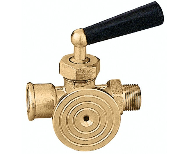 RUBINETTO PORTA MANOMETRO 3 VIE 3/8   CALEFFI SPA