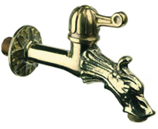 RUBINETTO ARTISTICO IN OTTONE CON LEVA 1/2   R.M. MANFREDI SNC DI MANFREDI