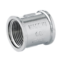 RACCORDO DIRITTO INTERMEDIO FEMMINA/FEMMINA IN OTTONE CROMATO SERIE 1500 3/8   TIEMME RACCORDERIE SPA