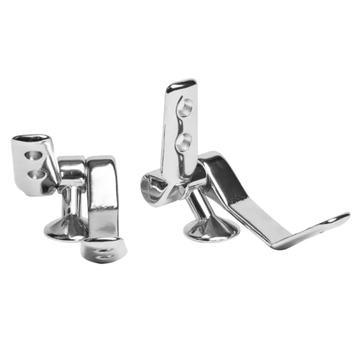 COPPIA CERNIERE IN OTTONE CROMATO    V.CA