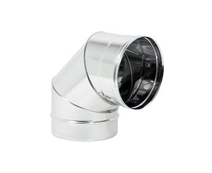 CURVA 90  ° MONOPARETE ACCIAIO INOX AISI 304  EE ¸100 SP 05 MM   EUROPROFIL SRL