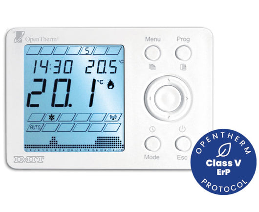 CRONOTERMOSTATO DIGITALE SETTIMANALE MODELLO TECHNO WPT OPENTHERM ALIMENTAZIONE A BATTERIE   IMIT