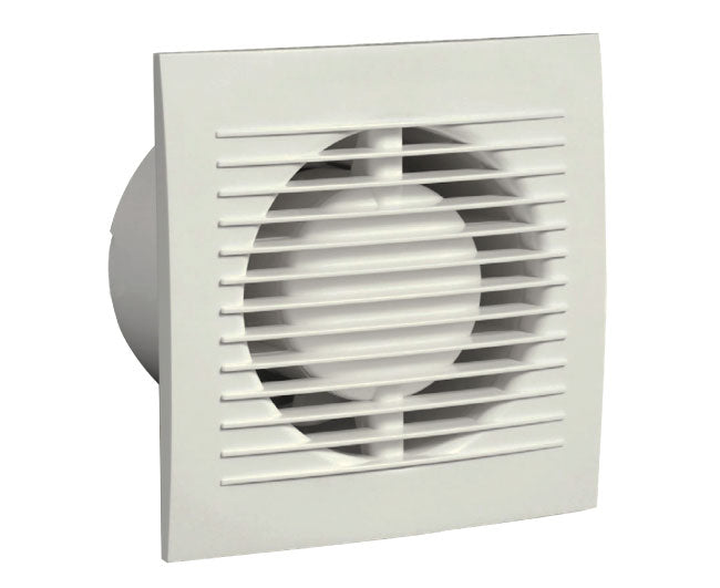 ASPIRATORE ELETTRICO IN ABS BIANCO ø150 - 190X190MM   VECAM-CO S.P.A