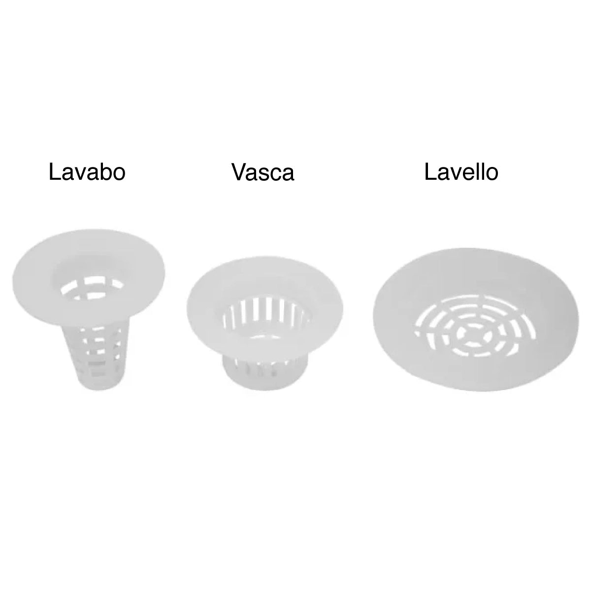 GRIGLIETTA IN POLIETILENE NEUTRO PER LAVABO ø47MM  Idroweb