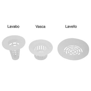 GRIGLIETTA IN POLIETILENE NEUTRO PER LAVABO ø47MM  Idroweb