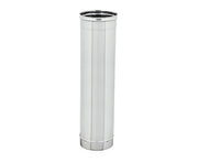 CANNA FUMARIA MONOPARETE IN ACCIAIO INOX AISI 304 MM 500 ø100 SP 0,5 MM   EUROPROFIL SRL