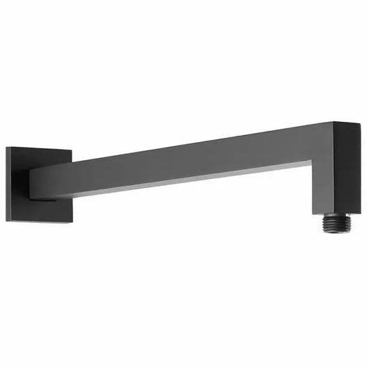 BRACCIO DOCCIA QUADRO IN OTTONE CROMATO CM 40 - NERO OPACO   RUBINETTERIA PAFFONI Spa