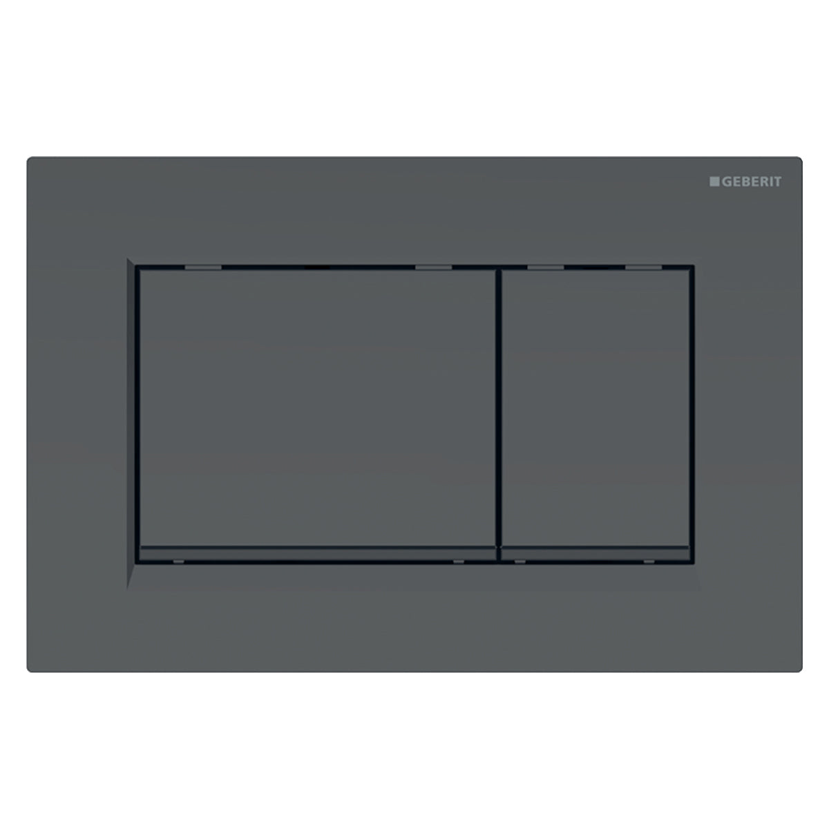 PLACCA 2 TASTI MODELLO SIGMA 30 NERO OPACO/NERO/NERO OPACO   GEBERIT