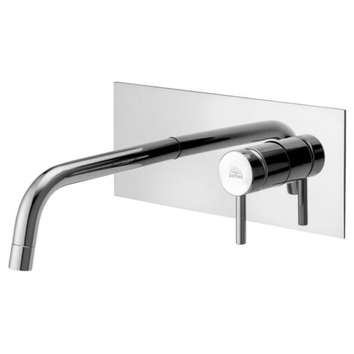 Rubinetto miscelatore monocomando per lavabo incasso 2 fori con bocca a muro serie stick  1/2  Rubinetteria paffoni spa