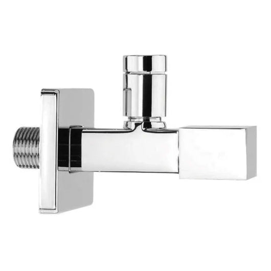 RUBINETTO SOTTOLAVABO A SFERA QUADRO IN OTTONE CROMATO SERIE MINIMAL 1/2X3/8   VA ALBERTONI