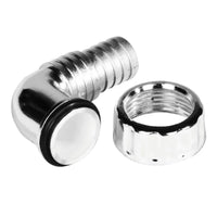 PIPETTA CURVA PER SCARICO LAVATRICE / LAVASTOVIGLIE IN PP 1 - 17MM A 22MM   Idroweb