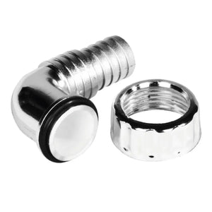 PIPETTA CURVA PER SCARICO LAVATRICE / LAVASTOVIGLIE IN PP 1 - 17MM A 22MM   Idroweb