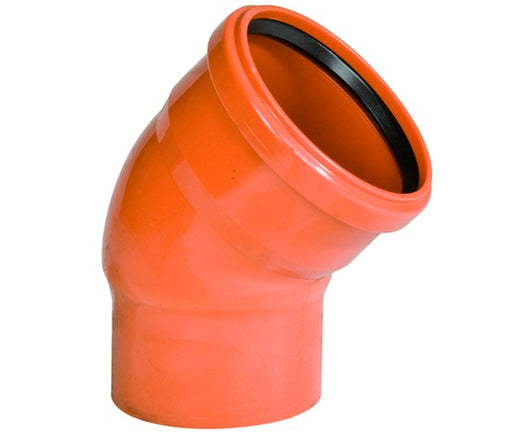 CURVA RIDOTTA 45  ° AD INNESTO IN PVC CON GUARNIZIONE SERIE SITECH+  EE ¸100/110   WAVIN ITALIA S.P.A.