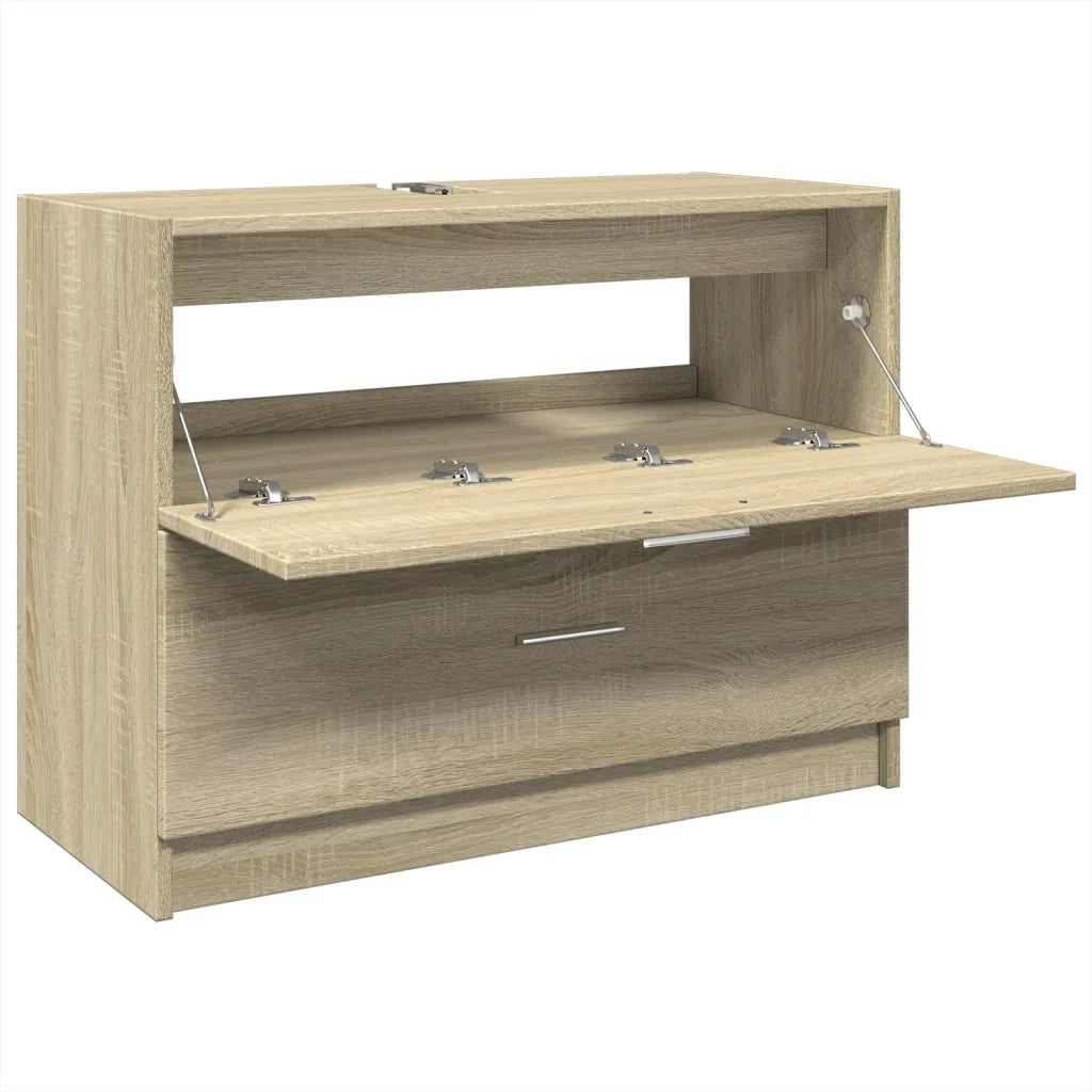 vidaXL Mobile Sottolavabo Rovere Sonoma 78x37x59 cm in Truciolare