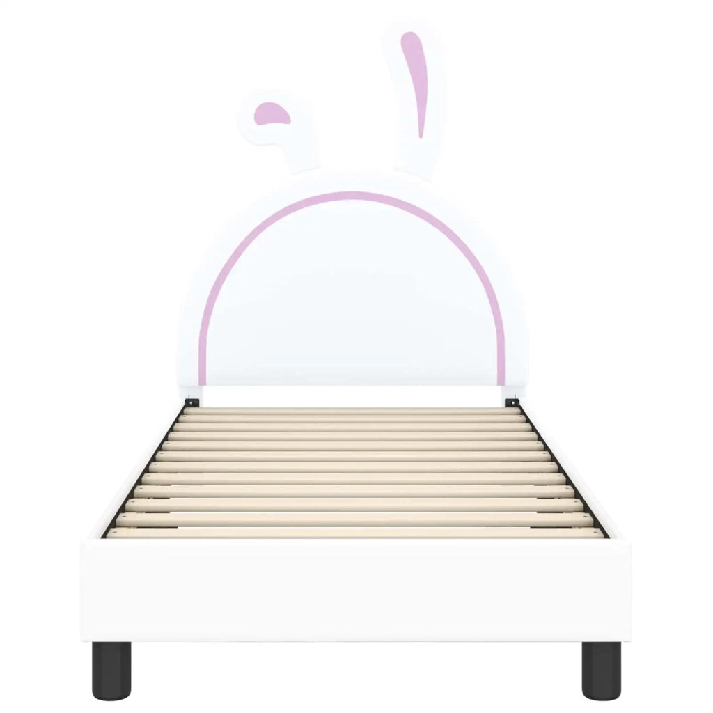 Struttura letto bambini con testata Bianco 80 x 160 cm PU 42011192