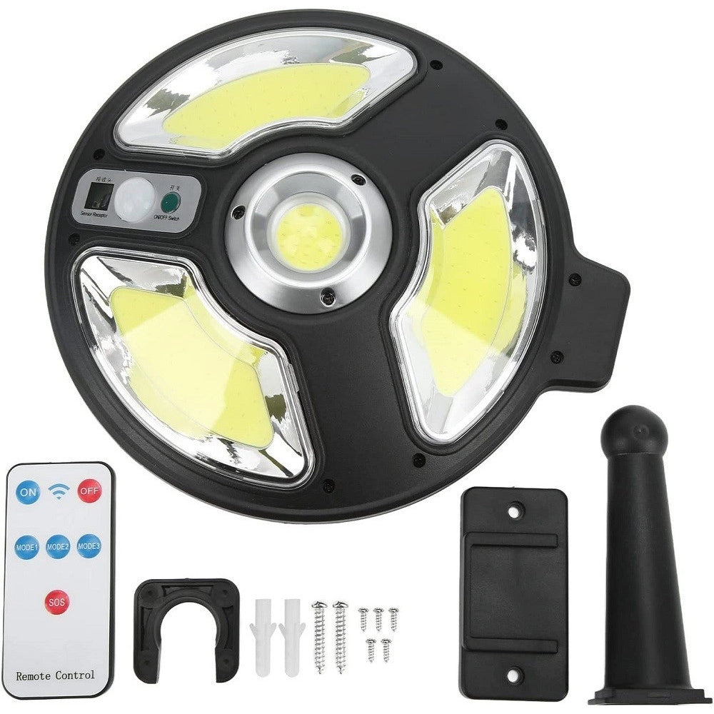 Trade Shop - Luci Da Giardino Solare A Led Ricarica Rapida Cob Illuminazione Stradale Esterno -
