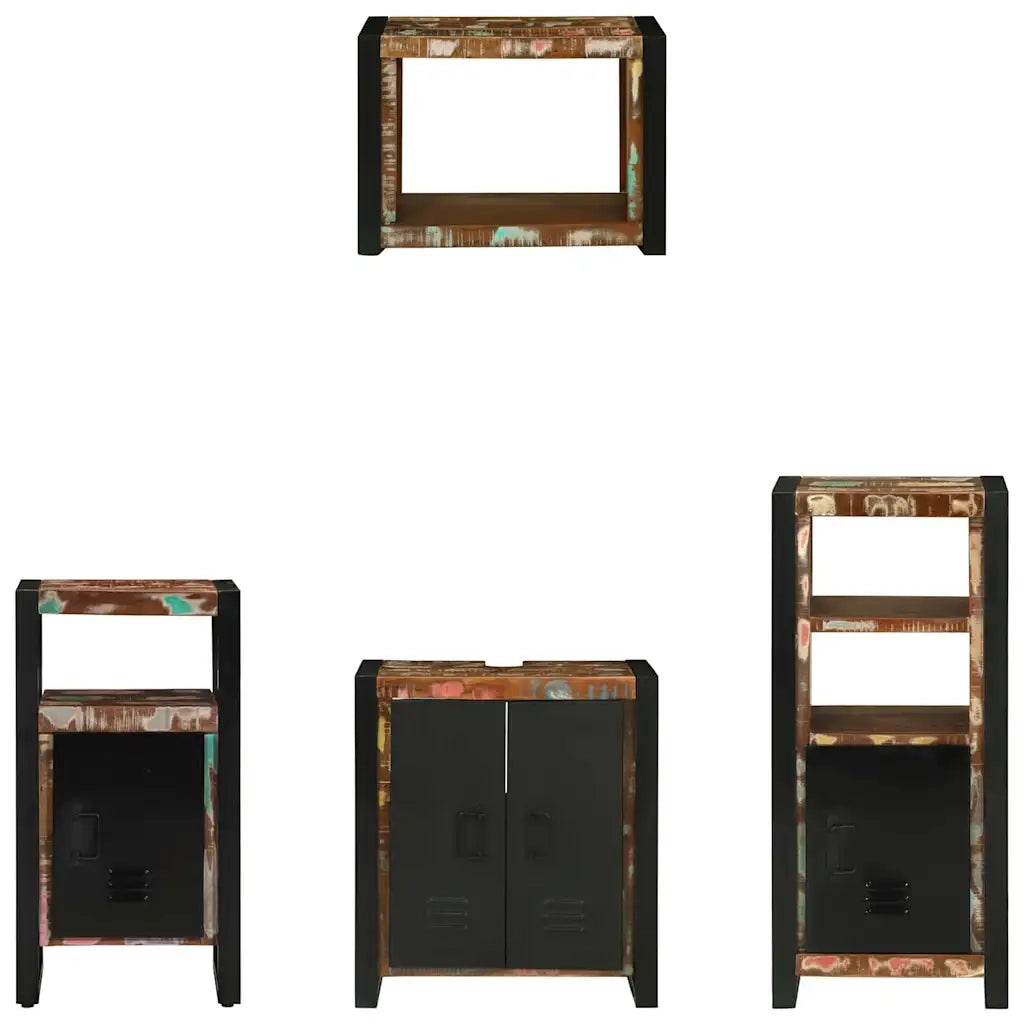 Set di mobili per il bagno 4 pcs Legno Recuperato Massello 3305673
