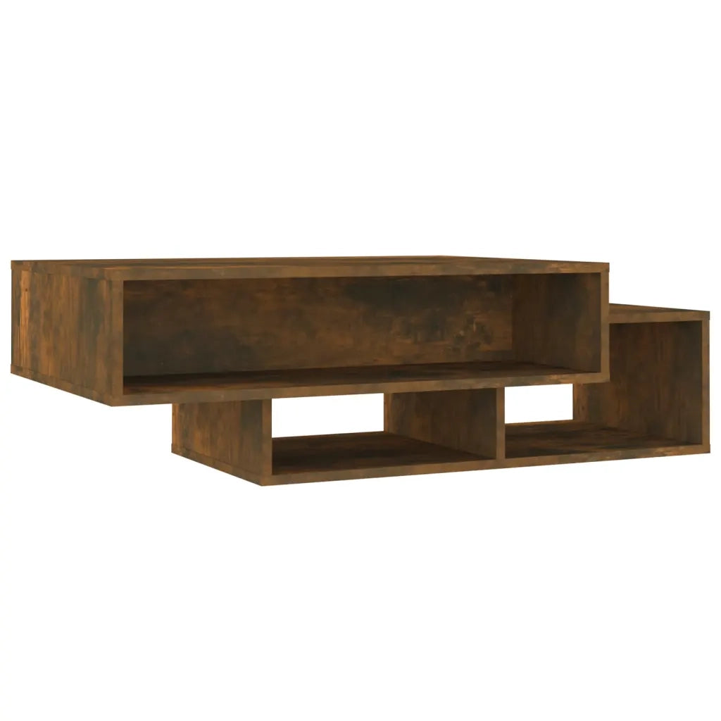 Tavolino da Salotto Rovere Fumo 105x55x32 cm Legno Multistrato 815981